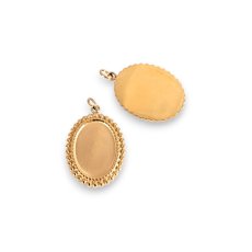 Prívesok s lôžkom CHIRURGICKÁ OCEĽ 14x10mm, 1ks (CH1672g)